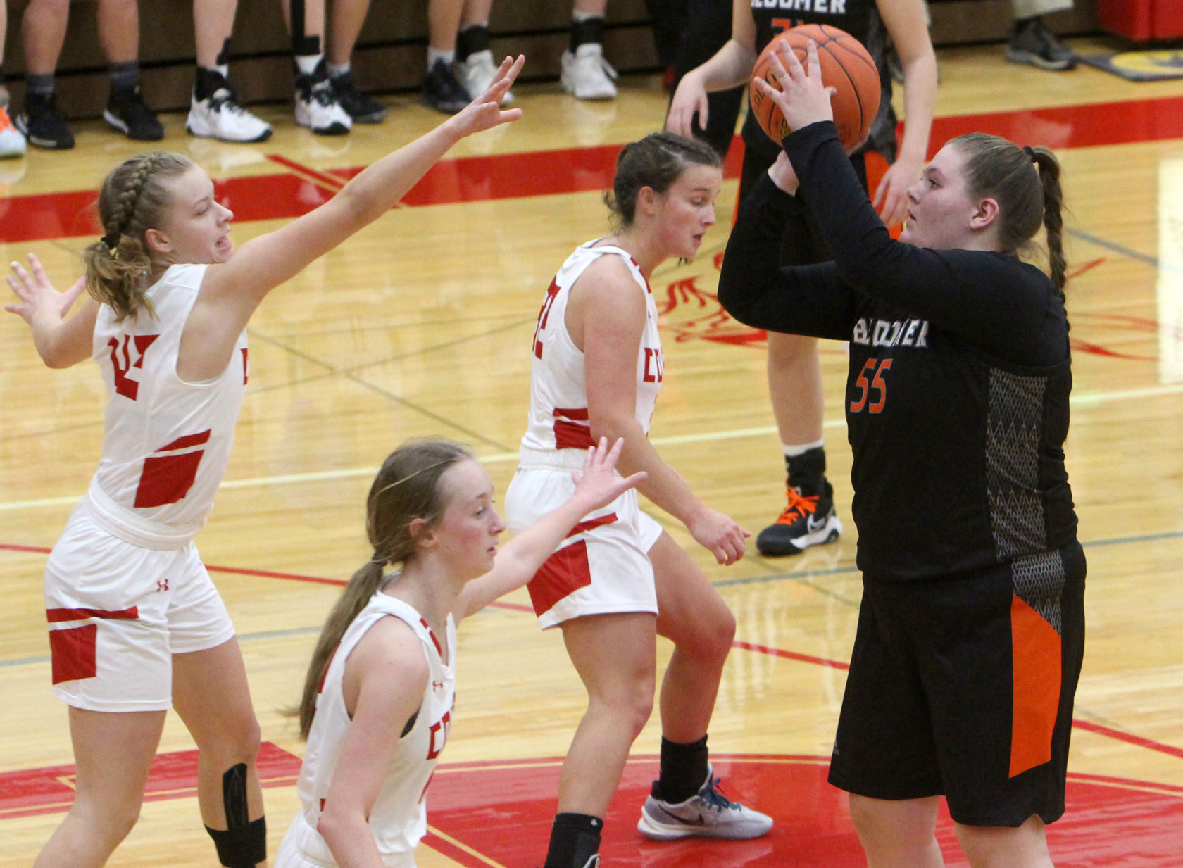 Bloomer girls basketball at Colfax 11-22-21
